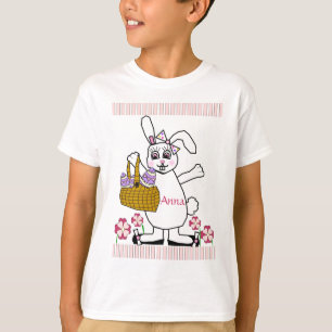 Camiseta T-shirt customizável do coelhinho da Páscoa da