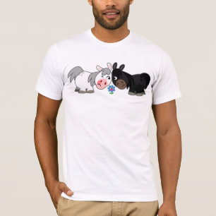 Camiseta T-Shirt Cute Cartoon Ponies Standoff