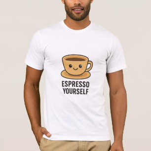 Camiseta T-Shirt Cute Coffee Pun
