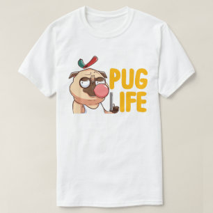 Camiseta T-Shirt Cute Fat Pug
