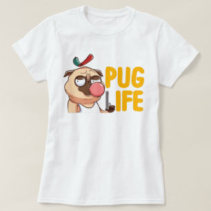 Camiseta T-Shirt Cute Fat Pug