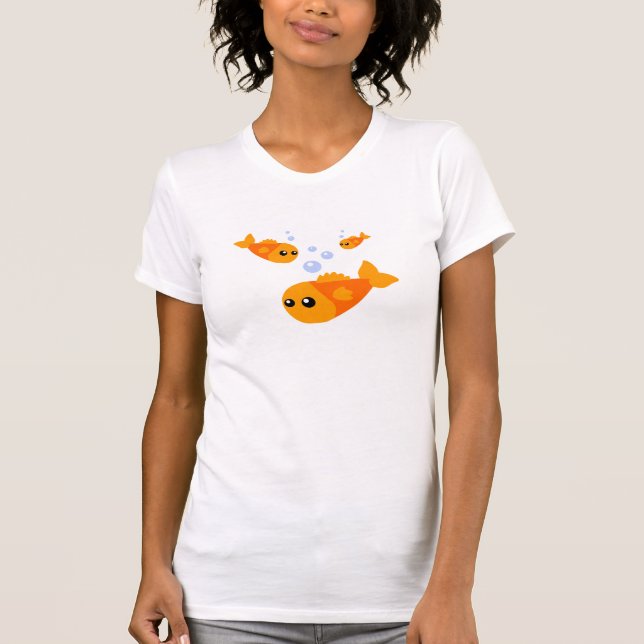 Camiseta T-Shirt Cute Goldfish (Frente)