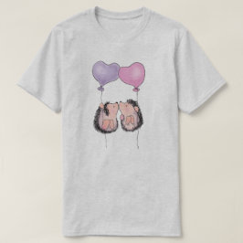 Camiseta T-Shirt Cute Hedgehogs