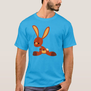 Camiseta T-Shirt Cute Interessado de Cartoon Rabbit