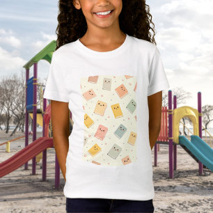 Camiseta T-Shirt Cute Kawaii Livros