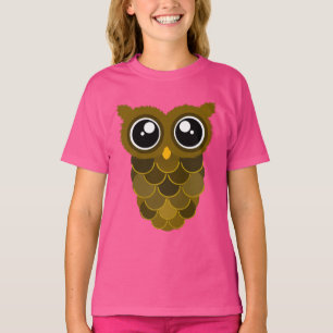 Camiseta T-Shirt Cute Kawaii Owl