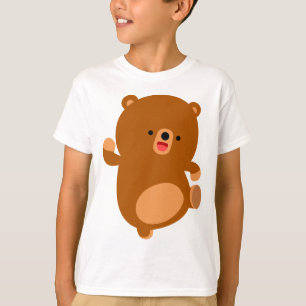 Camiseta T-Shirt Cute Perky Cartoon Bear Infantil