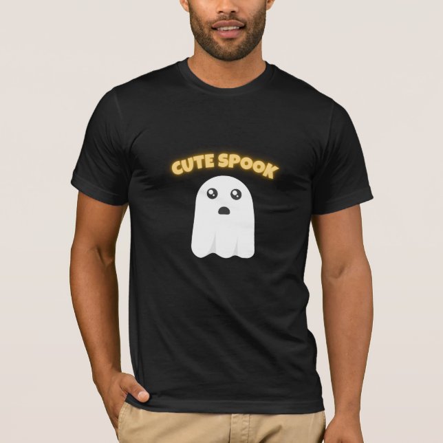 Camiseta T-Shirt Cute Spook | Minimalist Kawaii Ghost Hallo (Frente)