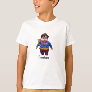Camiseta T-Shirt Cute Superherói Kids