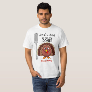 Camiseta T-shirt da acção de graças da família - cole u