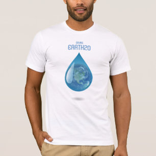 Camiseta T-shirt da água da terra da economia