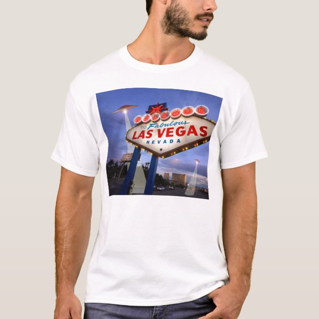 Camiseta T-shirt da alienígena do UFO Las Vegas (Frente)