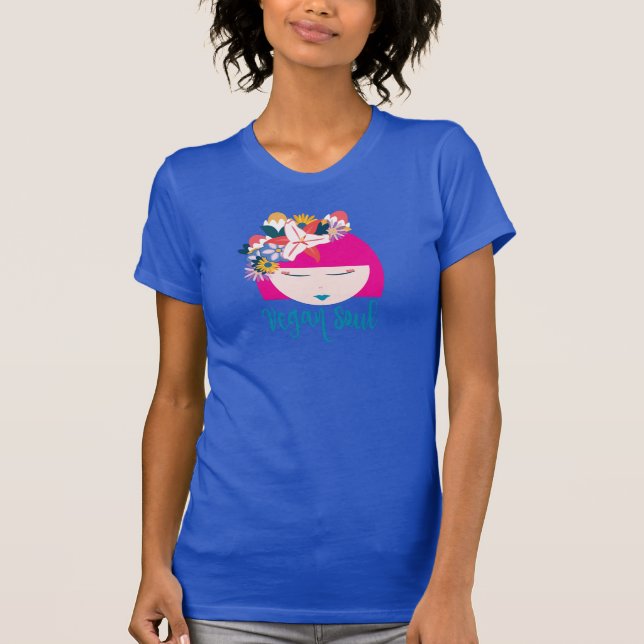 Camiseta T-shirt da alma do Vegan (Frente)