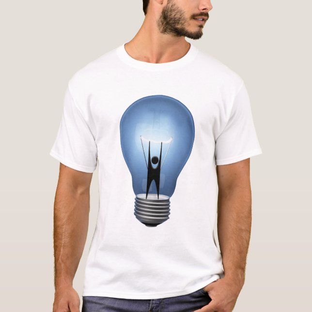 Camiseta T-shirt da ampola do humanista (Frente)