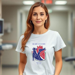 Camiseta T-Shirt da Anatomia do Coração