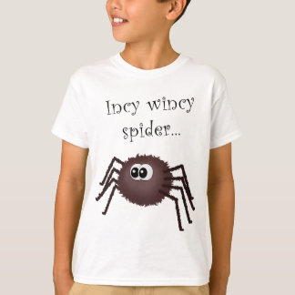 Camiseta T-shirt da aranha do wincy de Incy para miúdos