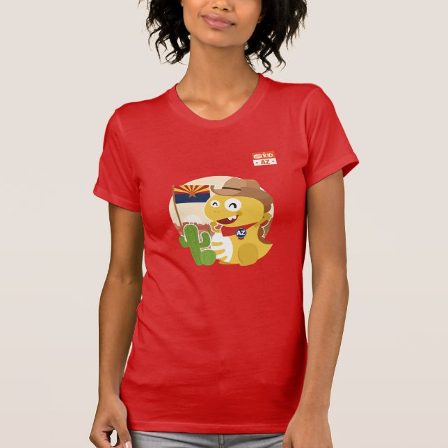 Camiseta T-shirt da arizona VIPKID (alaranjado) (Frente)