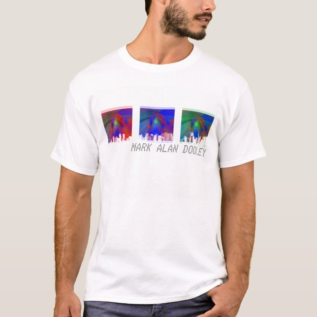 Camiseta T-shirt da arquitectura da cidade RBG 2 (Frente)