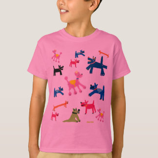 Camiseta T-shirt da arte: Cães Cornish loucos