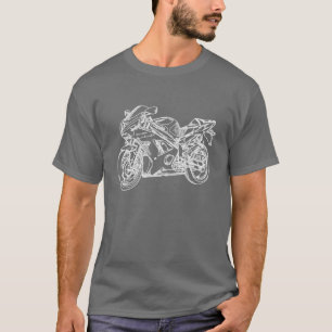 Camiseta T-shirt da arte de Sportbike