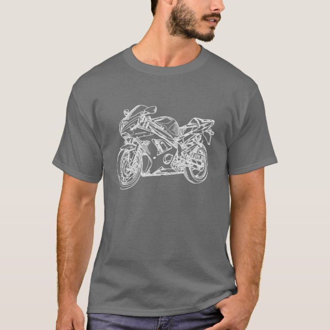 Camiseta T-shirt da arte de Sportbike (Frente)