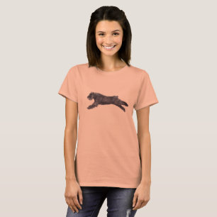 Camiseta T-shirt da arte do cão do DES Flanderes de Bouvie