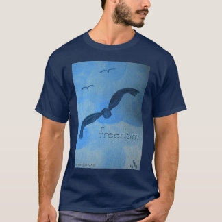 Camiseta T-shirt da arte do espírito da "liberdade"