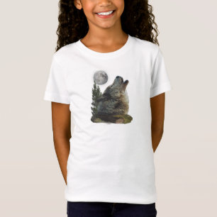 Camiseta T-shirt da arte do lobo