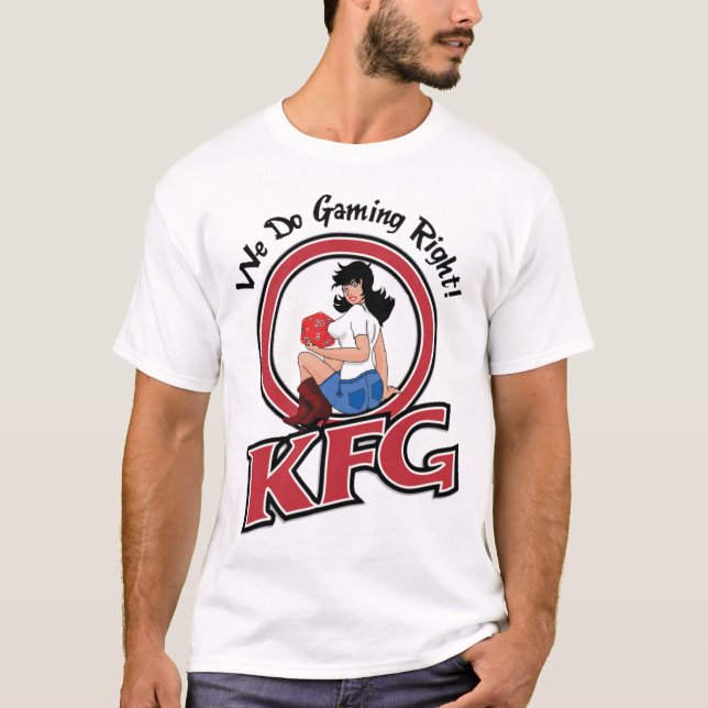 Camiseta T-shirt da arte do nariz de KFG (luz) (Frente)