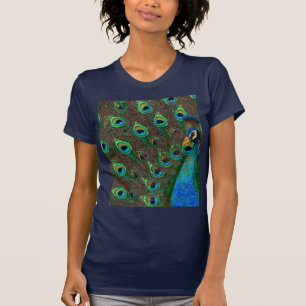 Camiseta T-shirt da arte do pavão