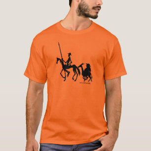 Camiseta T-shirt da arte gráfica de Don Quixote e de Sanch
