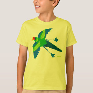 Camiseta T-shirt da arte: TShirt louco do papagaio