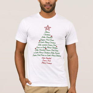 Camiseta T-shirt da árvore de Natal