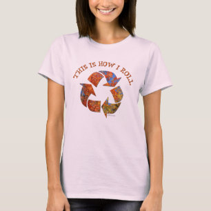 Camiseta T-shirt da árvore do sinal do reciclar