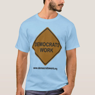 Camiseta T-shirt da assinatura do trabalho de Democratas