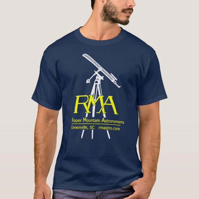 Camiseta T-shirt da astronomia do logotipo de RMA (Frente)