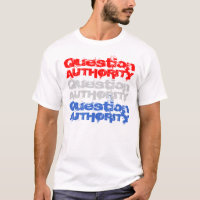 T-shirt da autoridade V da pergunta