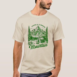 Camiseta T-shirt da Aventura de Caminho e Escalada