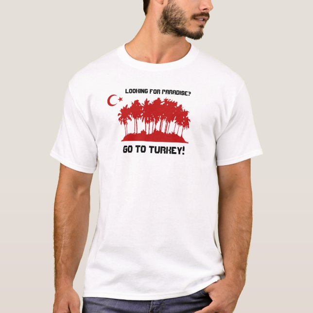 Camiseta T-shirt da baía de Turkiye (Frente)