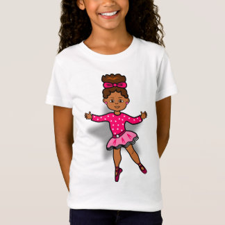 Camiseta T-shirt da bailarina do afro-americano