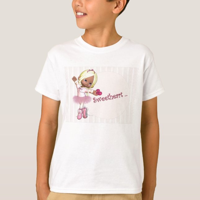 Camiseta T-shirt da bailarina do querido (Frente)