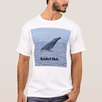 T-shirt da baleia de Humpback