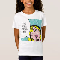 T-shirt da banda desenhada da estrela de cinema
