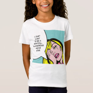 Camiseta T-shirt da banda desenhada da estrela de cinema