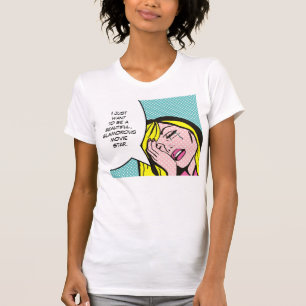 Camiseta T-shirt da banda desenhada da estrela de cinema