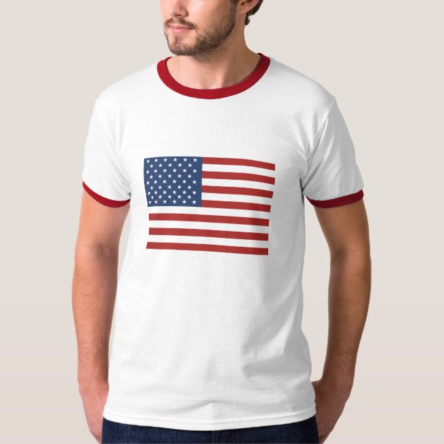 Camiseta T-shirt da bandeira americana (Frente)