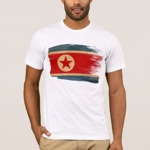 Camiseta T-shirt da bandeira da Coreia do Norte