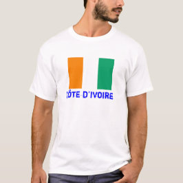 Camiseta T-shirt da bandeira da COSTA D'IVOIRE*-