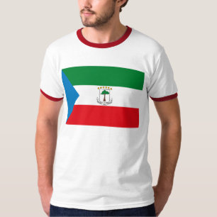 Camiseta T-shirt da bandeira da Guiné Equatorial