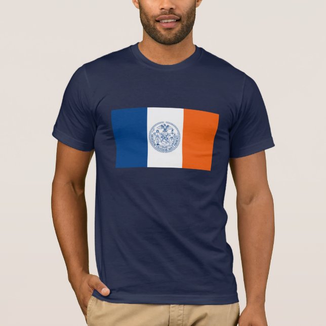 Camiseta T-shirt da bandeira da Nova Iorque (Frente)